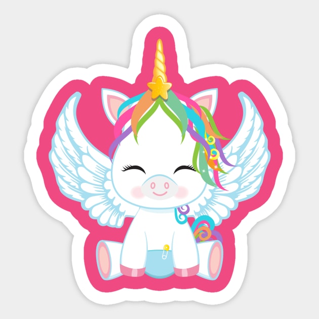 unicornio Sticker by HATIKVA PRINT